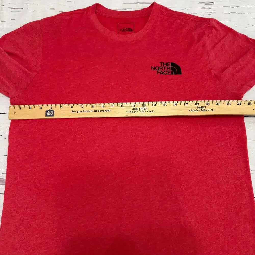 The‎ North Face Men's Red Short Sleeve Graphic Logo T-Shirt